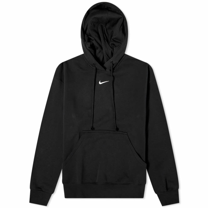 Photo: Nike Women's Phoenix Fleece Hoody in Black/Sail