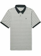 Bogner - Timo Logo-Appliquéd Striped Cotton-Blend Piqué Polo Shirt - Black