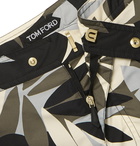 TOM FORD - Slim-Fit Mid-Length Printed Swim Shorts - Multi