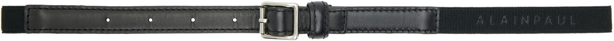 ALAINPAUL Black Elasticated Belt
