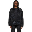Balenciaga Black Oversized Denim Jacket