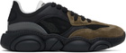 Moschino Black & Khaki Teddy Sneakers