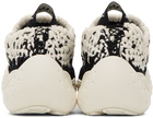 Lanvin White & Black Flash Knit Sneakers