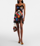 Dolce&Gabbana Lace-trimmed floral minidress