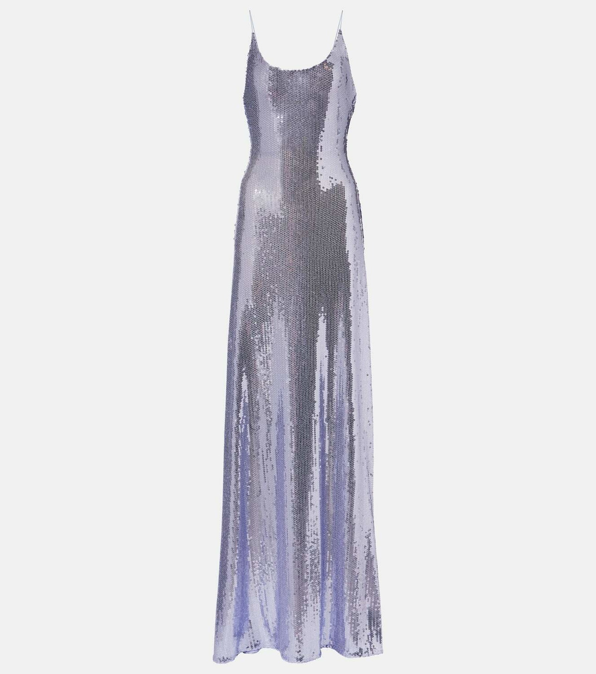 Alex Perry Sequined open-back gown