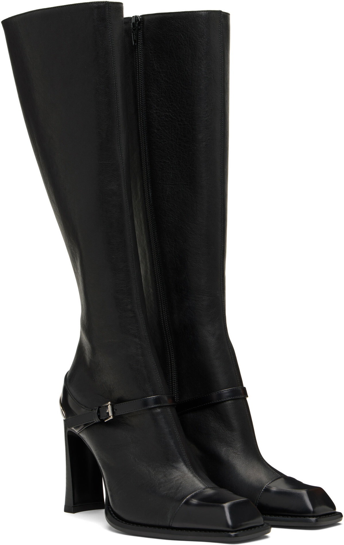 McQueen Black Camden Tall Boots