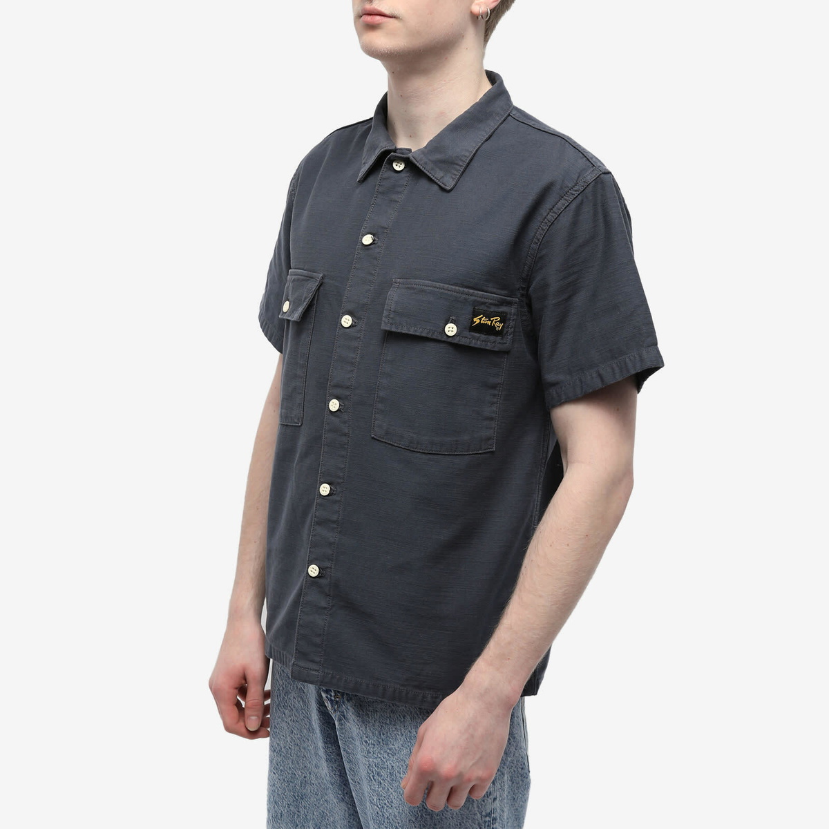 Stan Ray Men's CPO Short Sleeve Shirt in Navy Stan Ray