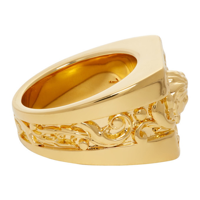 Versace Gold Medusa Biggie Ring Versace