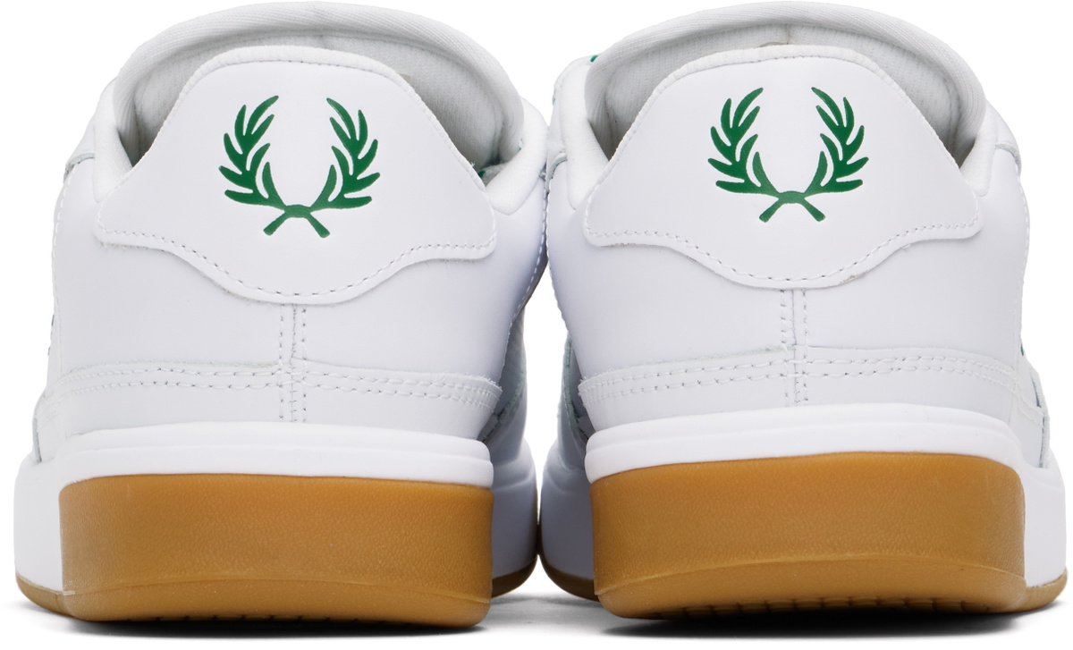 Fred Perry White & Green B300 Sneakers