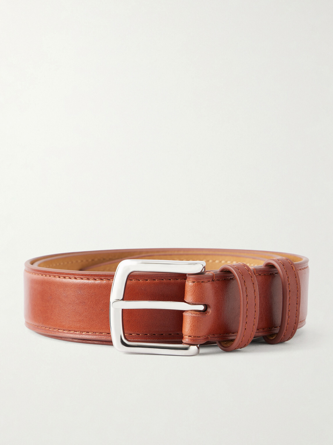 George Cleverley - 3cm Leather Belt - Brown