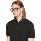 Gucci Black Rectangular Glasses