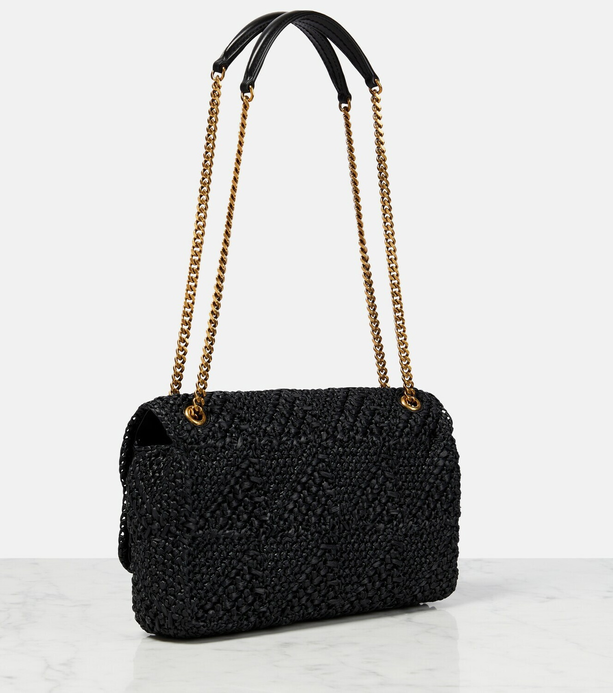 Saint Laurent Jamie Medium raffia shoulder bag Saint Laurent