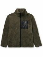 Yves Salomon - Reversible Leather-Trimmed Shearling and Shell Jacket - Green