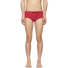 Vilebrequin Red Tuxedo Night Swim Briefs