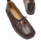 ALOHAS Women's Rosalind Leather Ballet Pumps in Brown