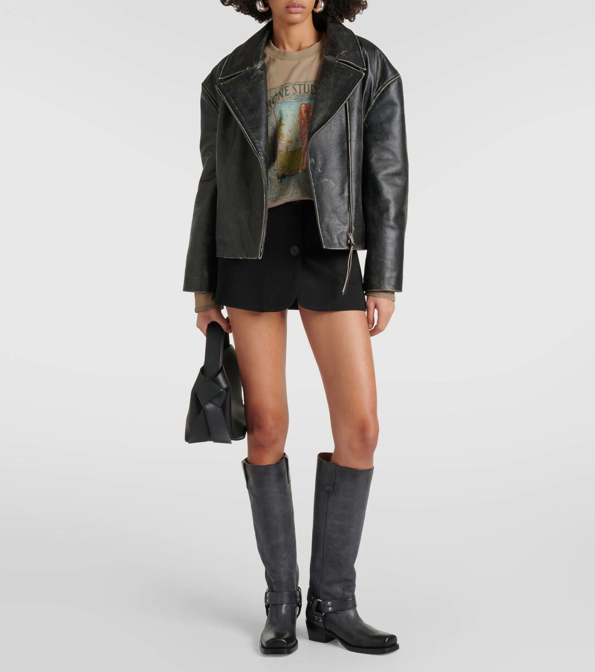 Paris Texas Roxy leather knee high boots Paris Texas