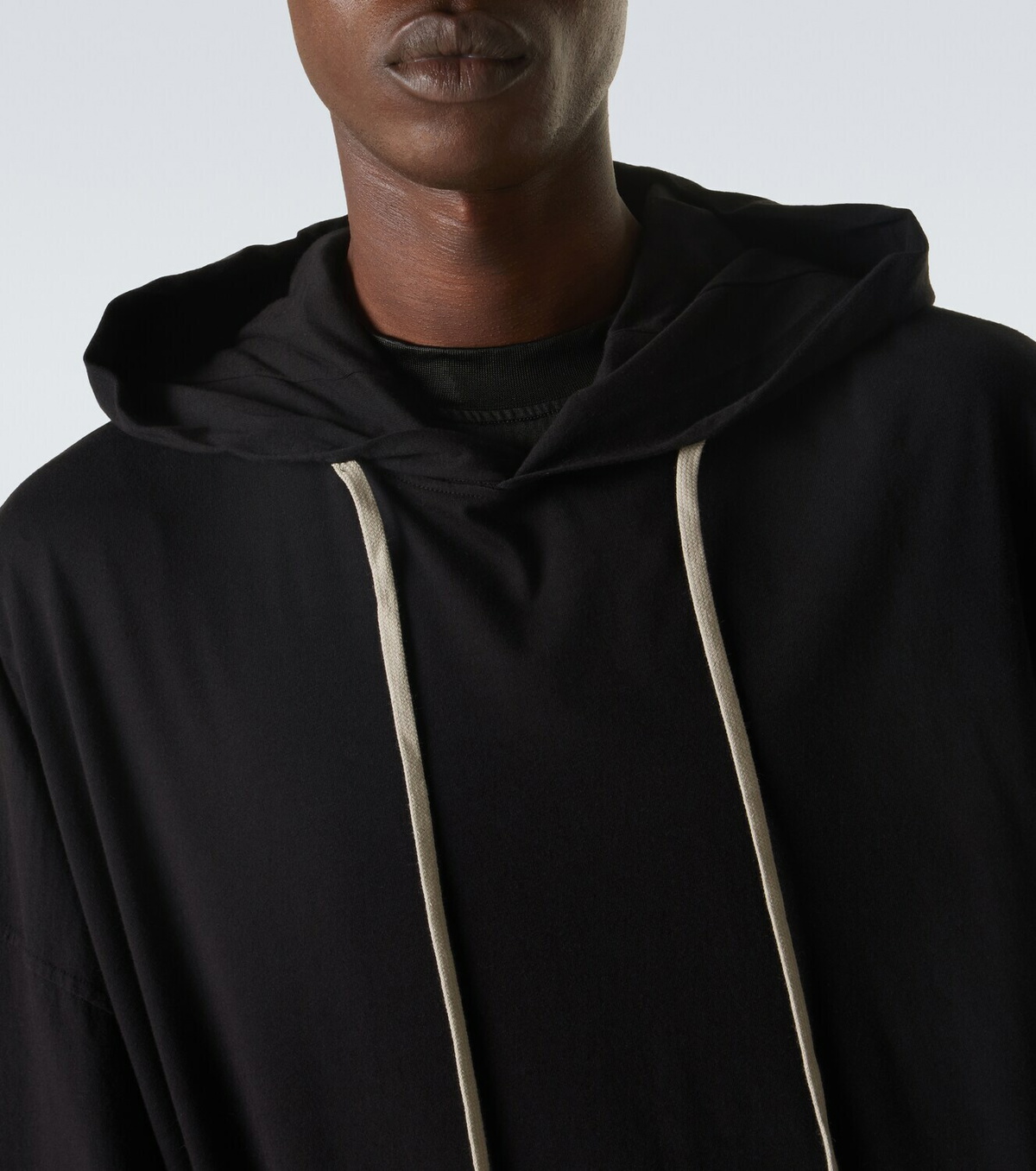 Rick Owens DRKSHDW Hun cotton jersey hoodie