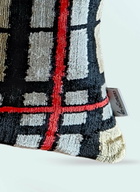 Les-Ottomans Check Velvet Cushion