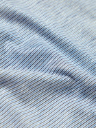 Zimmerli - Striped Cotton, Silk and Linen-Blend Pyjama Set - Blue