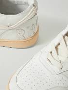 Rhude - Rhecess Distressed Leather Sneakers - White