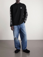 VETEMENTS - Logo-Print Cotton-Jersey T-Shirt - Black