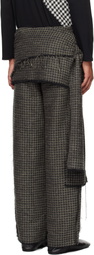 STRONGTHE Black Tied Sarong Trousers