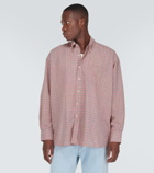 Our Legacy Borrowed BD checked cotton-blend shirt