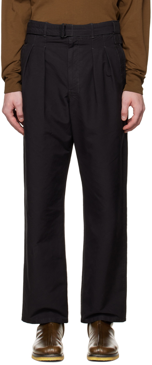 LEMAIRE Black Trench Trousers Lemaire