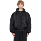 Balenciaga Black Standard Bomber Jacket