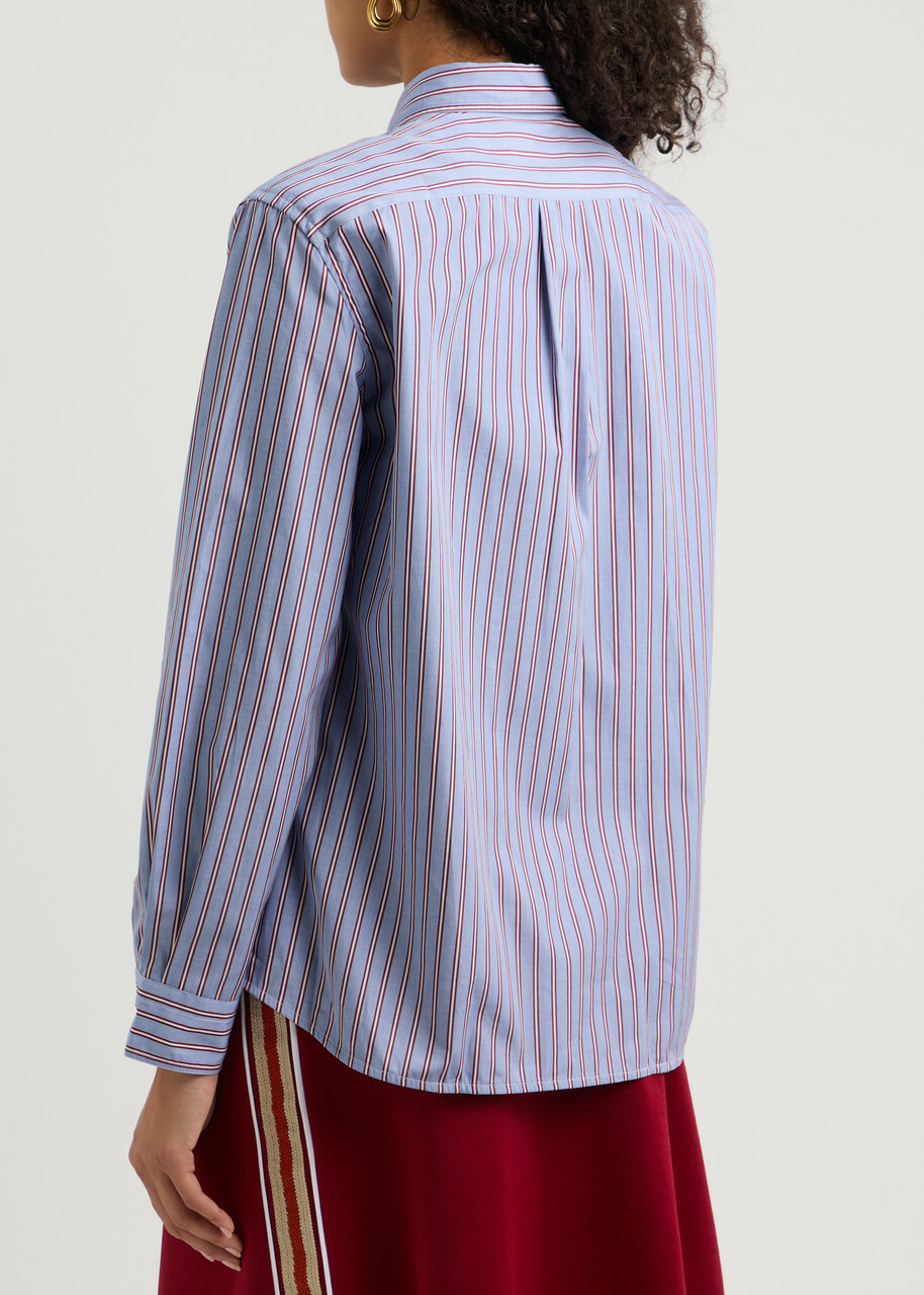 トップス Stussy Wales Bonner Poplin Shirt Stripe Wales