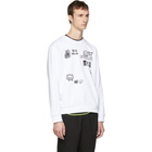 McQ Alexander McQueen White Swallow Big Sweatshirt