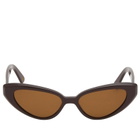 KIMEZE Women's Zawe Sunglassees in Chocolate 