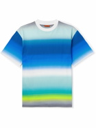 Missoni - Striped Cotton-Jersey T-Shirt - Blue