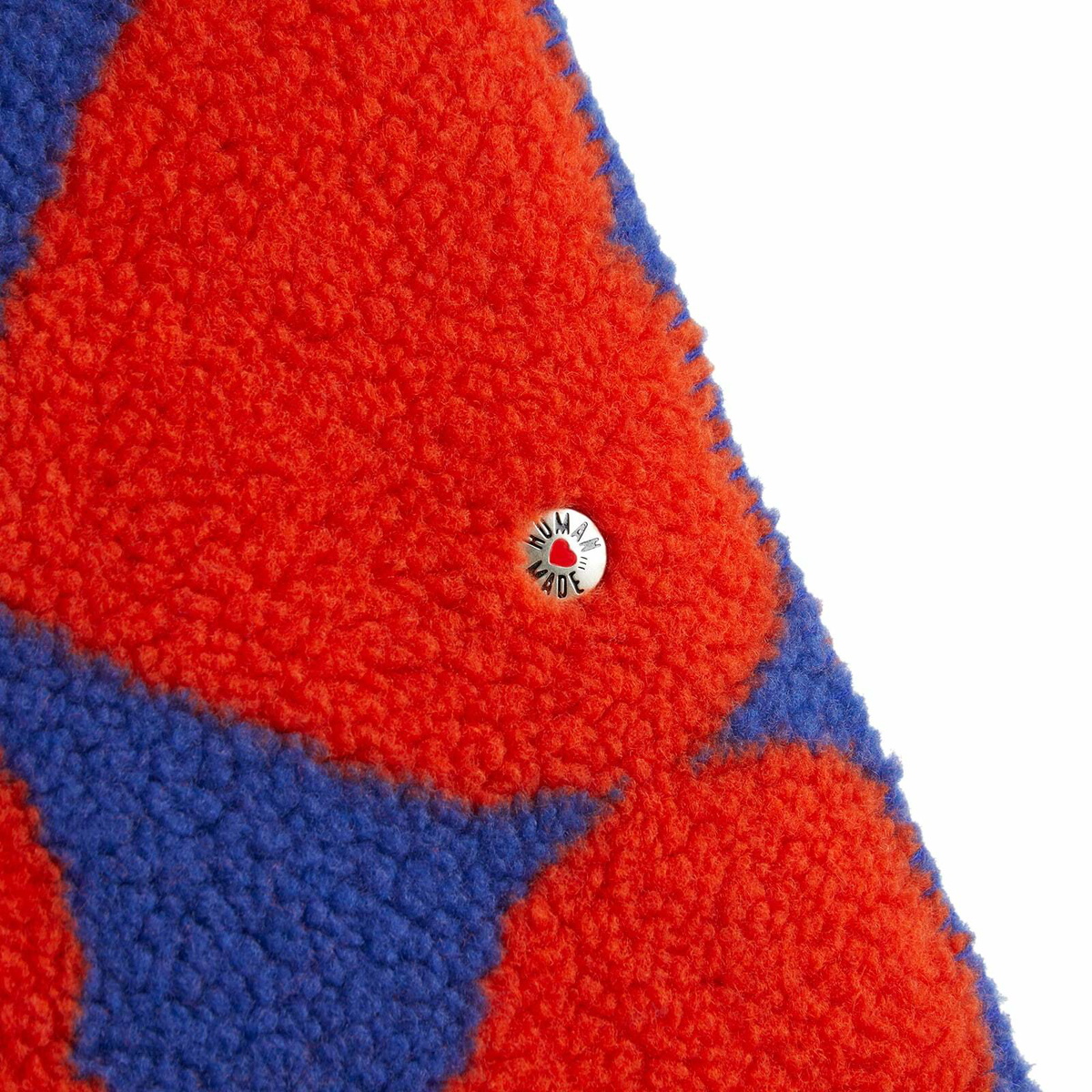 Human Made Men's Heart Fleece Blanket in Orange 