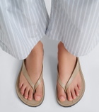 A.Emery Flora leather thong sandals
