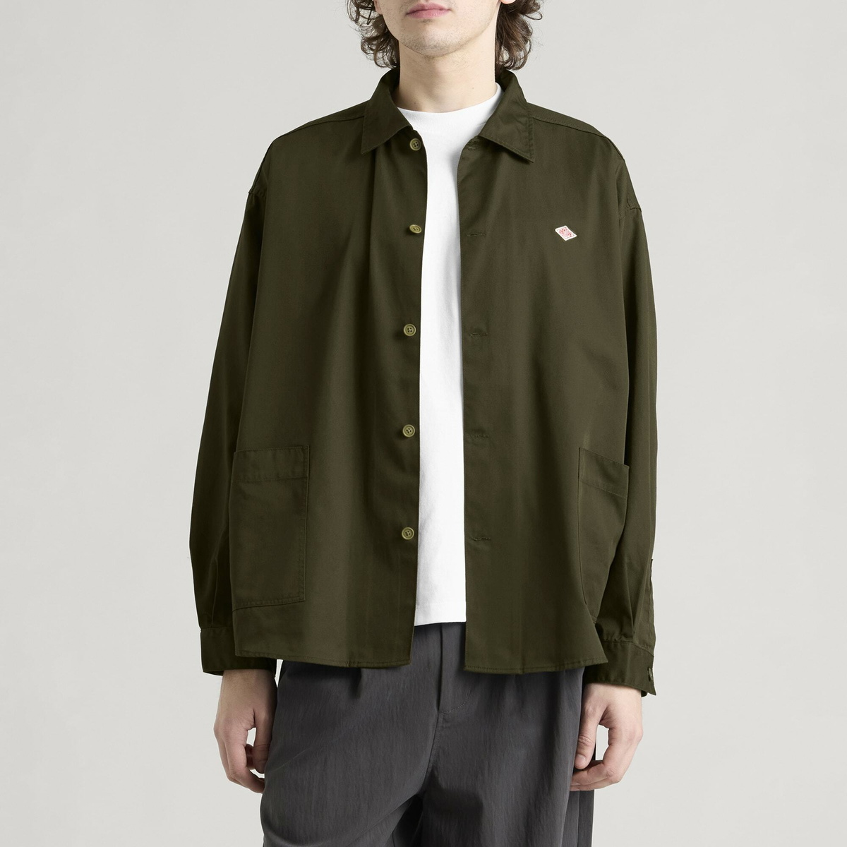 Danton Men's Shirt Jacket in Olive