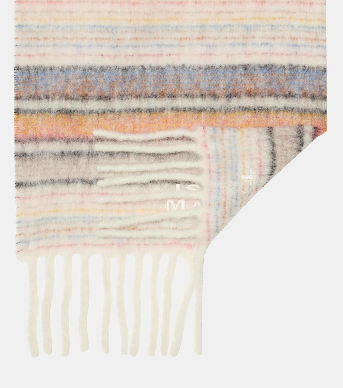 Isabel Marant Firny striped alpaca-blend scarf