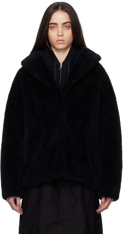 Photo: Yves Salomon - Meteo Black Shawl Collar Jacket