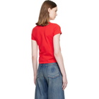 MM6 Maison Margiela Red Sticker T-shirt