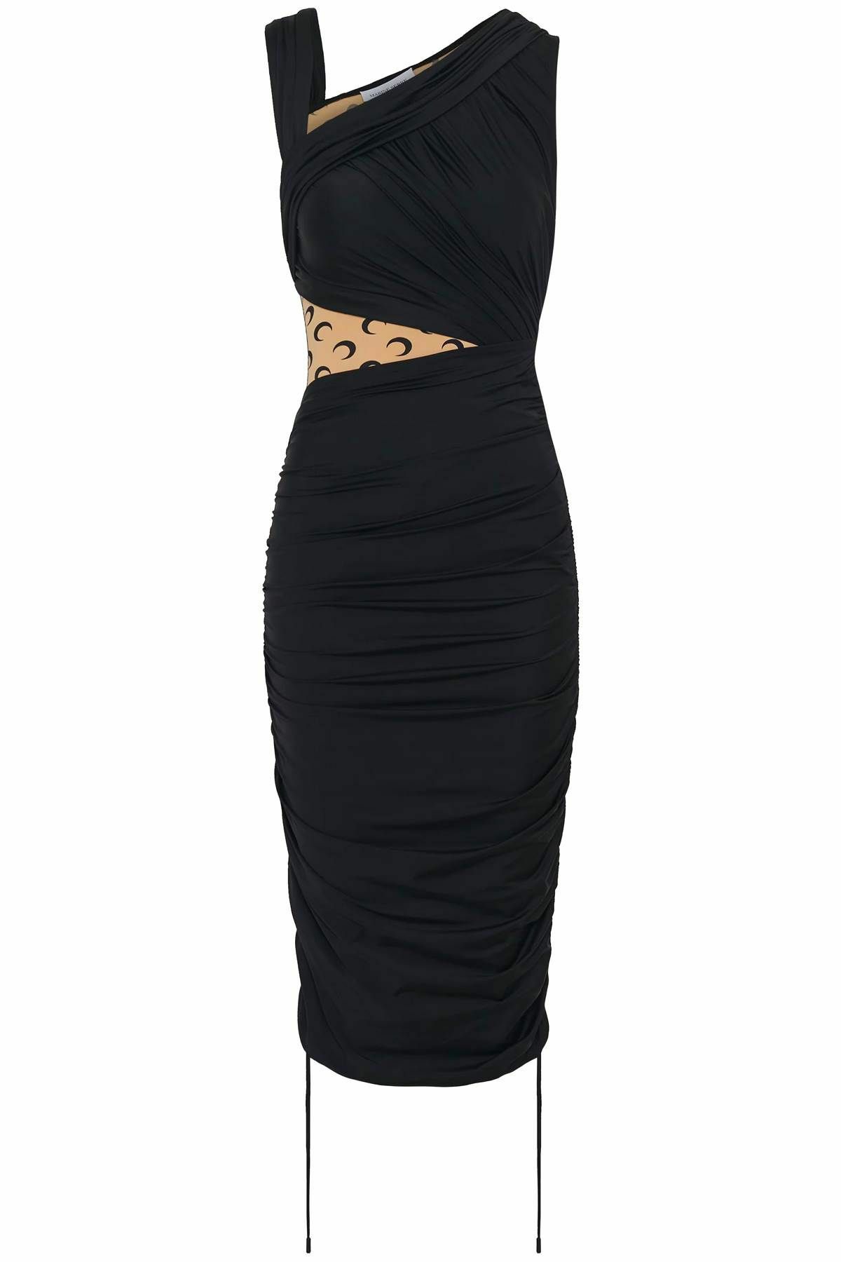 Marine Serre Black Polyamide Casual Dress main image 1