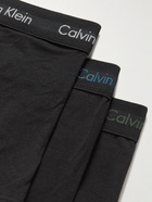 Calvin Klein Underwear - Three-Pack Stretch-Cotton Boxer Briefs - Black