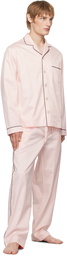Tekla Pink Sateen Pyjama Pants