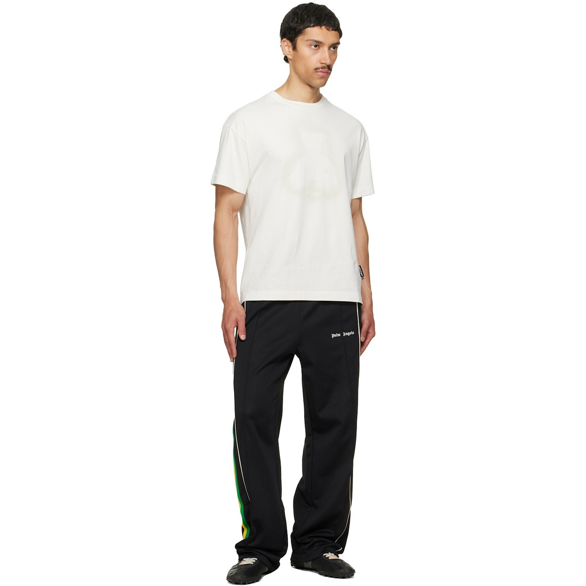Palm Angels Black Classic Logo Vintage Track Pants