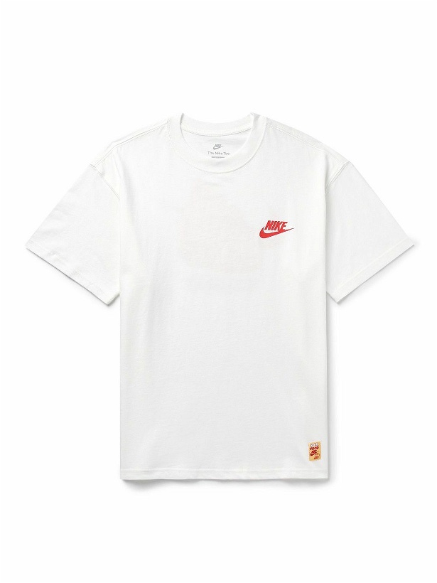 Photo: Nike - Sportswear Sole Food Logo-Print Cotton-Jersey T-Shirt - White