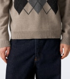 Arch4 Mr Hambley argyle cashmere sweater