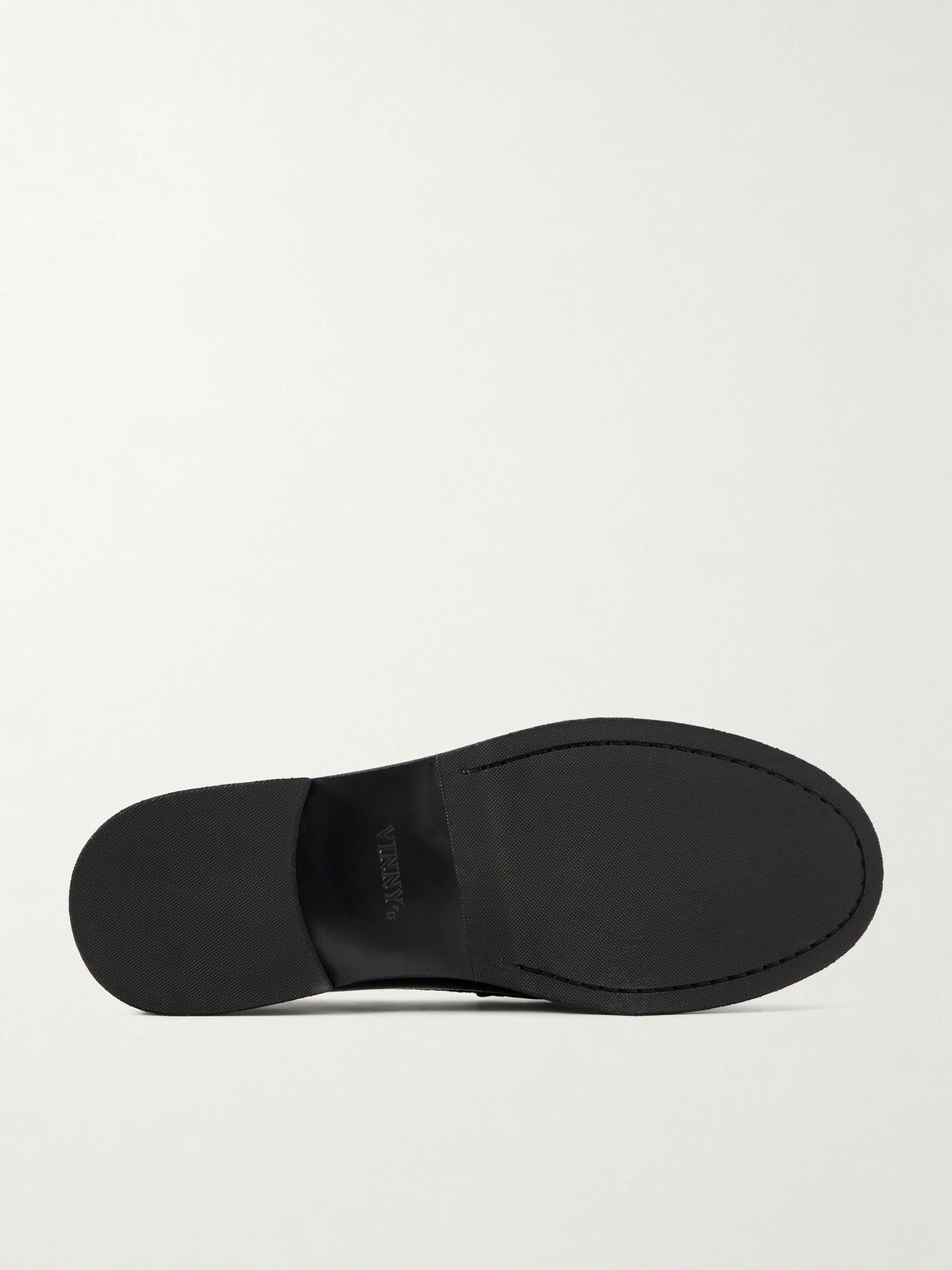 VINNY's - Yardee Tumbled Leather Loafers - Black