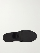 VINNY's - Yardee Tumbled Leather Loafers - Black