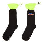 ADER error Black and Green A String Socks