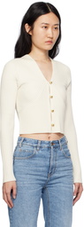 Chloé White V-Neck Cardigan