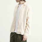 Kestin Men's Durno Overshirt in Ecru Corduroy